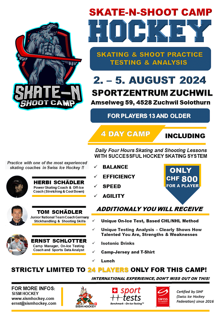 ZUCHWIL 2. 5.8.2024 EN Daily Program skate and shoot