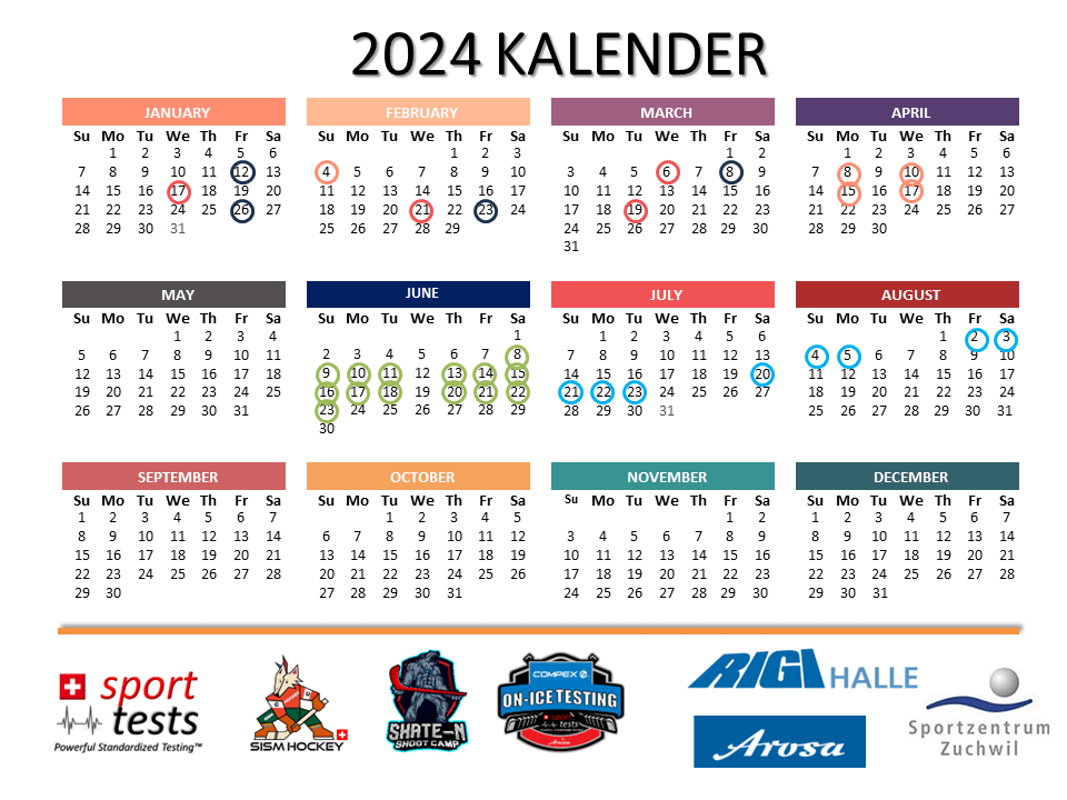 Trainings Kalender 2024 2